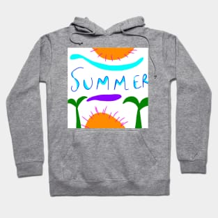 summer time beach background Hoodie